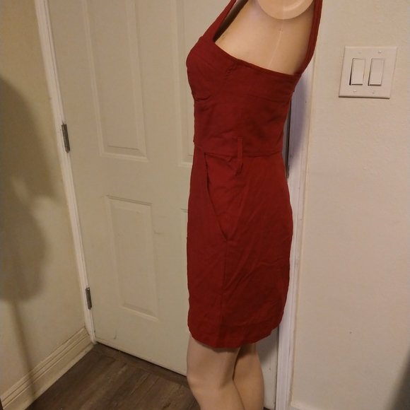 (NWT URBAN OUTFITTERS burgundy dress size 2 xs - Picture 11 of 14